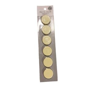 Min Pastel Color Magnet. Yellow. 6pcs.
